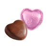 Milk Chocolate Pink Foiled Hearts (1kg boxes)