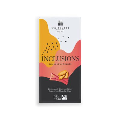 Dark Rhubarb & Ginger Chocolate Bar (90g)