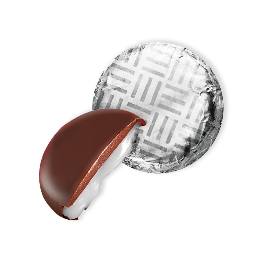 silver foiled dark chocolate mint cream bulk 1kg boxes