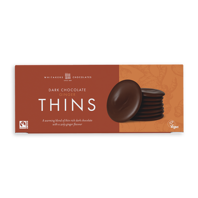 Dark Chocolate Ginger Thins (150g)