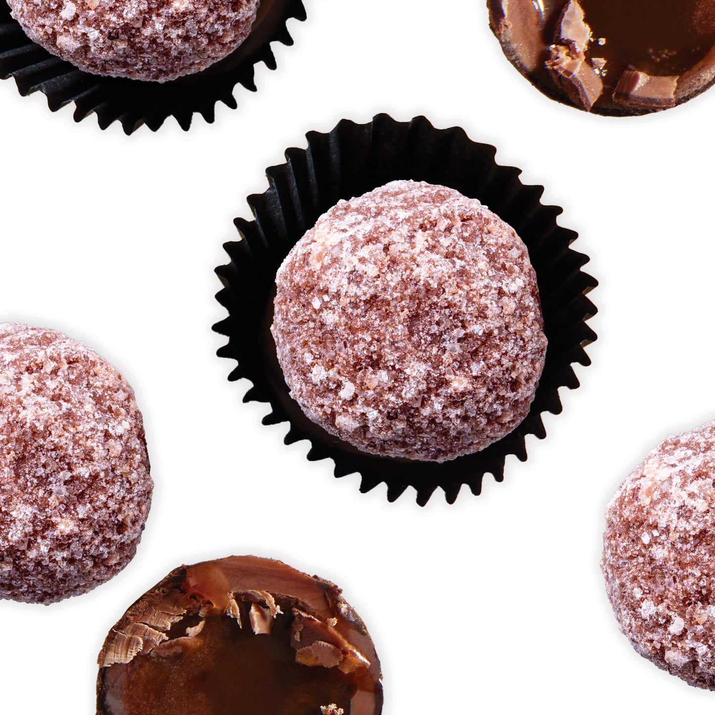Milk chocolate soft Caramel Truffles with a gooey centre, packed in a convenient 1kg resealable tub