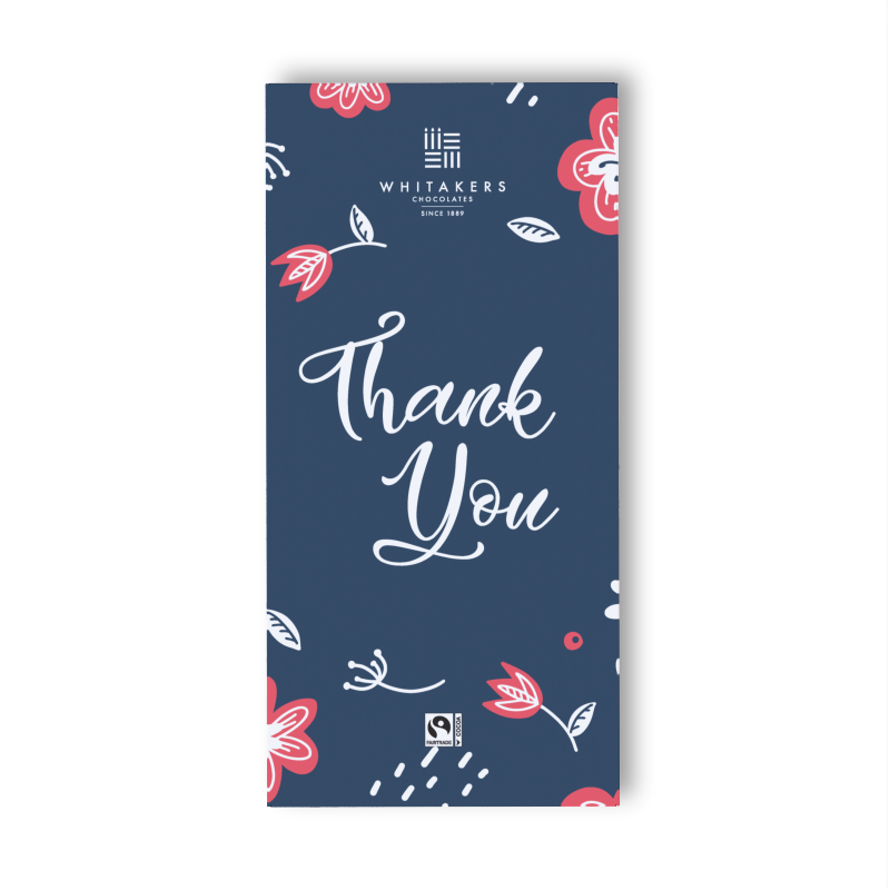Thank You (Flowers) Milk Chocolate Bar (90g)