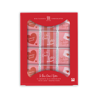 Milk chocolate 'To The One I Love' Neapolitan Gift Pack (60g)