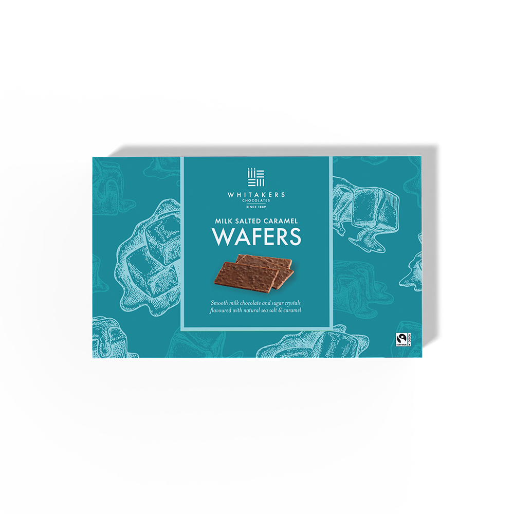 150g milk chocolate and coffee wafers in gift boxes