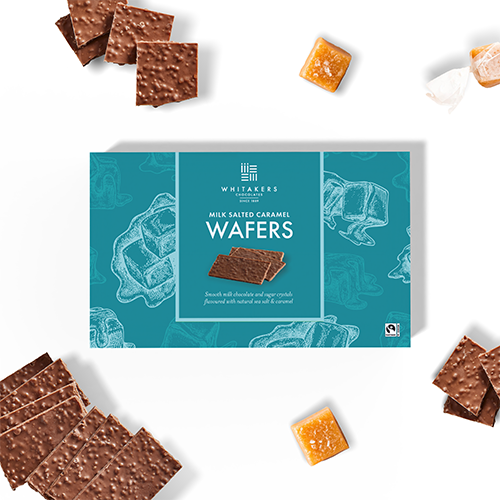 Milk chocolate coffee flavoured wafer thins, in a 150g gift box