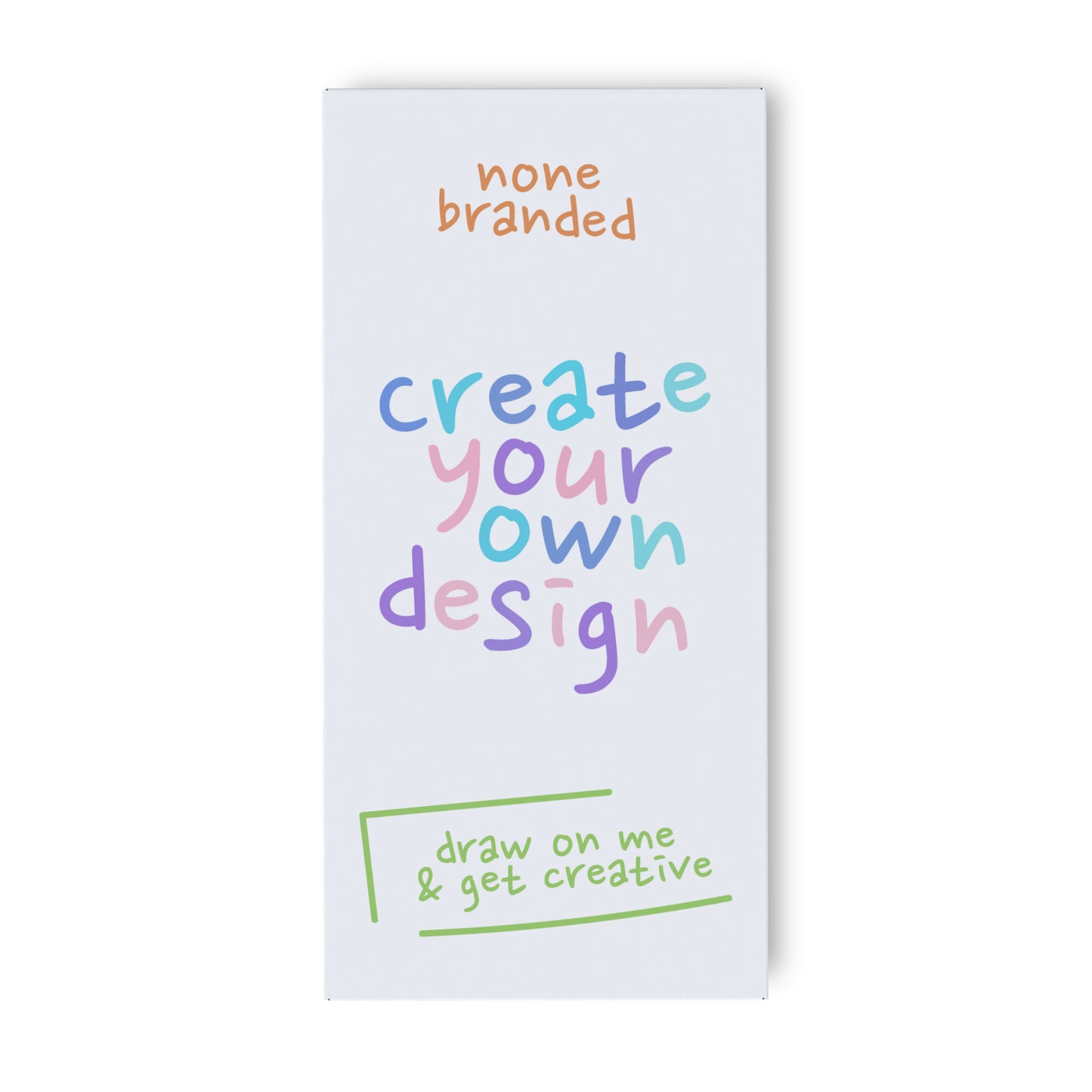 Unleash your creativity with our Blank White Wrapper Milk Chocolate Bar.  This 90g treat is encased in a pristine white wrapper, serving as the perfect blank canvas for your artistic flair