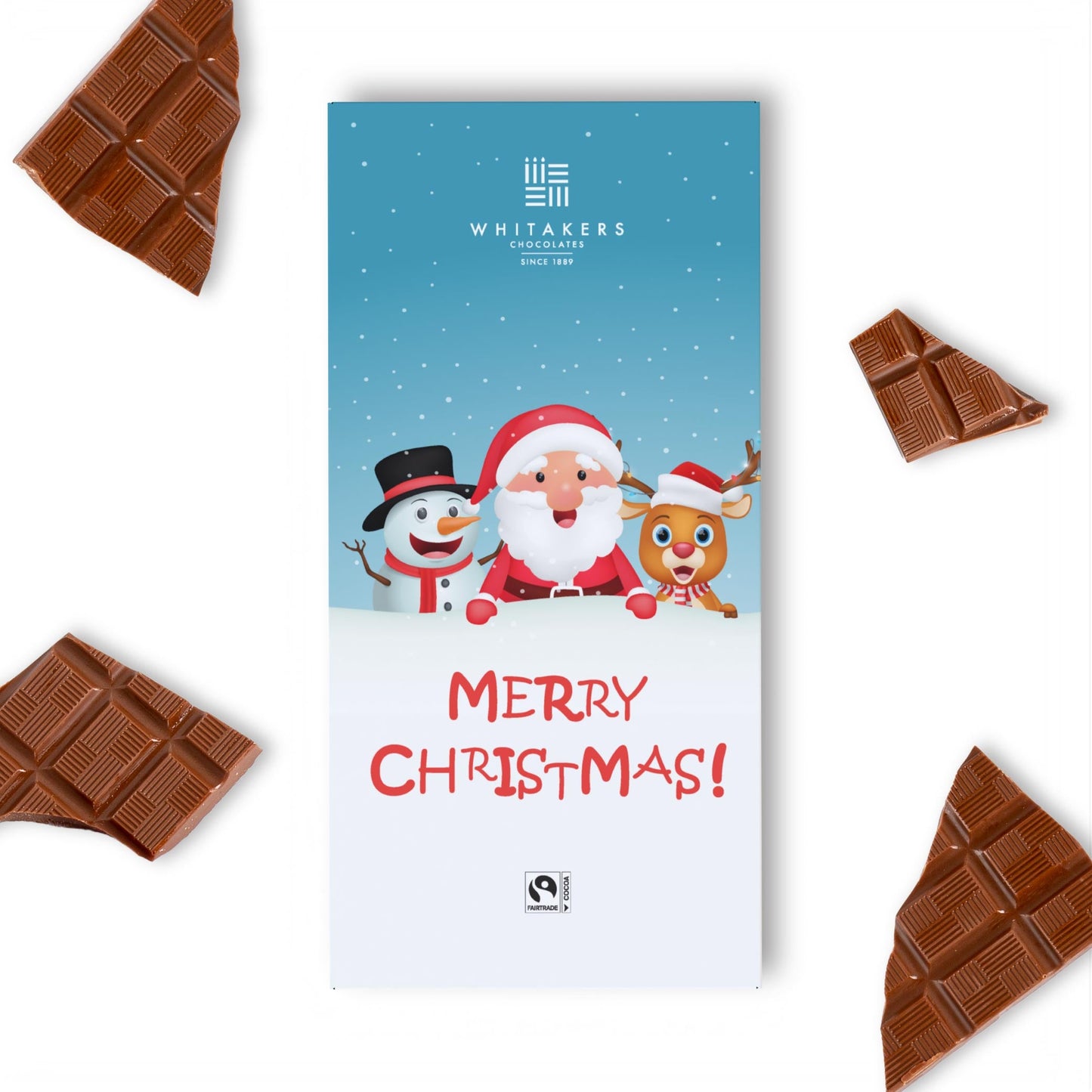 90g milk chocolate christmas fun bar