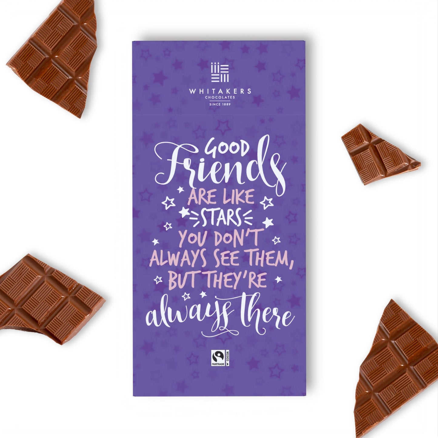 90g milk chocolate great friends bar (star design)