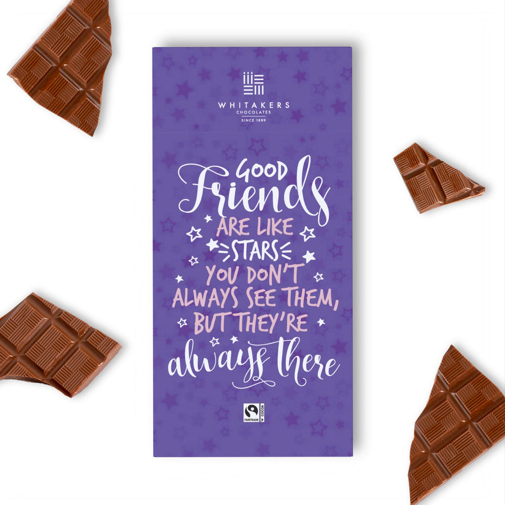 90g milk chocolate great friends bar (star design)