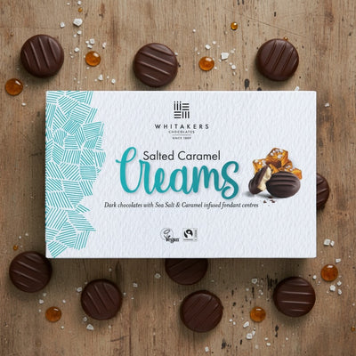 Dark Chocolate Salted Caramel Fondant Creams (150g)