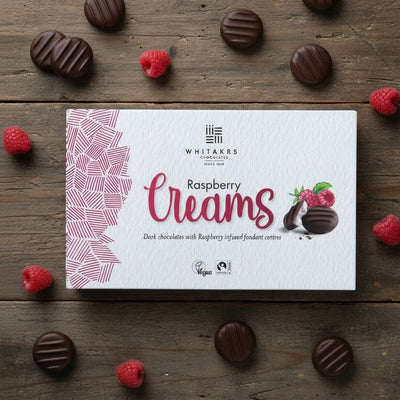 Dark Chocolate Raspberry Fondant Creams (150g)