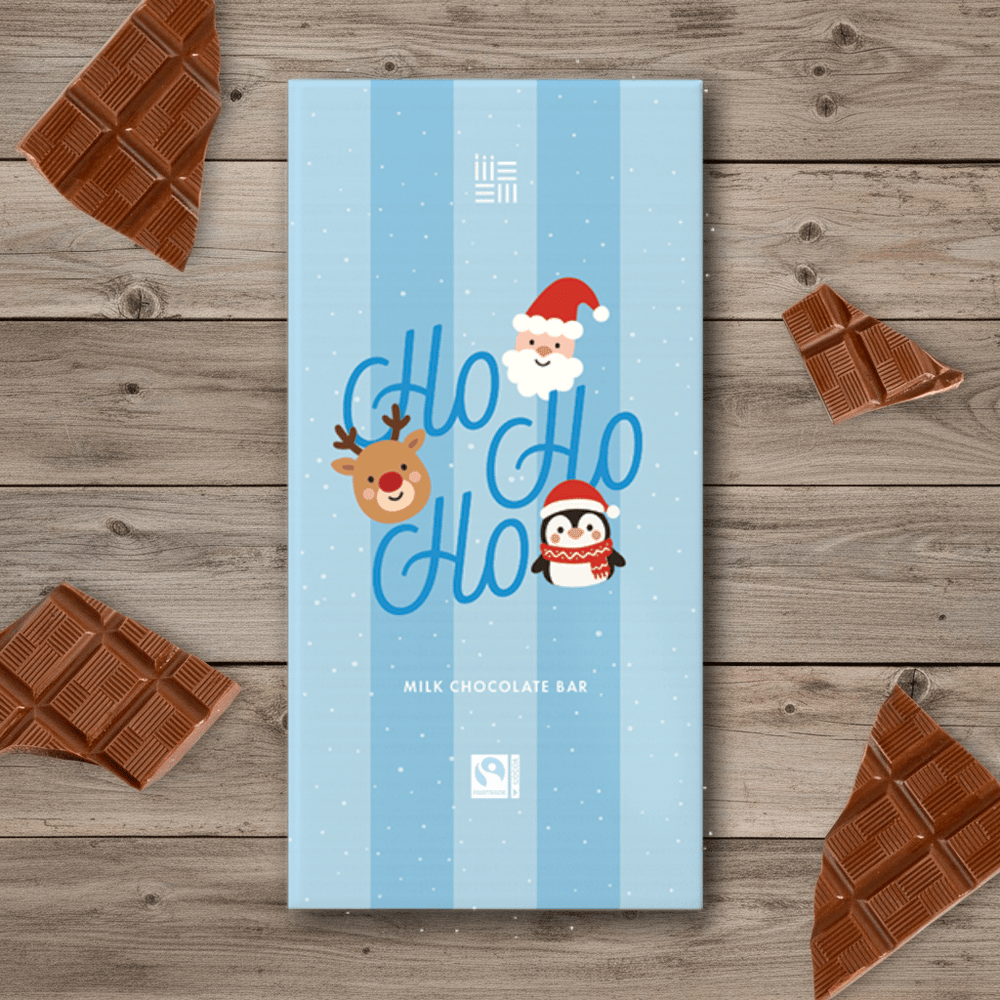 christmas ho ho ho milk chocolate bar