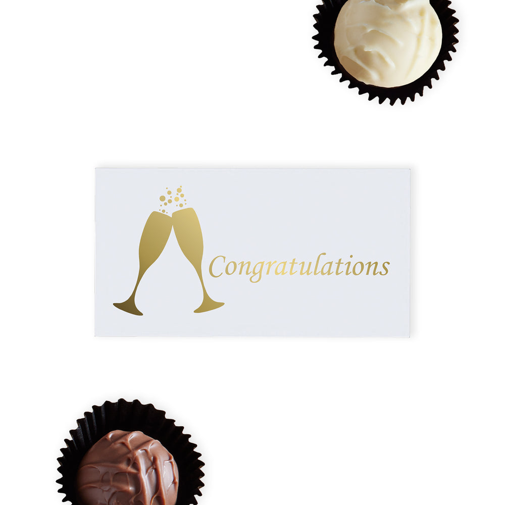 Congratulations 2 Chocolate Truffle Gift Box (25g)