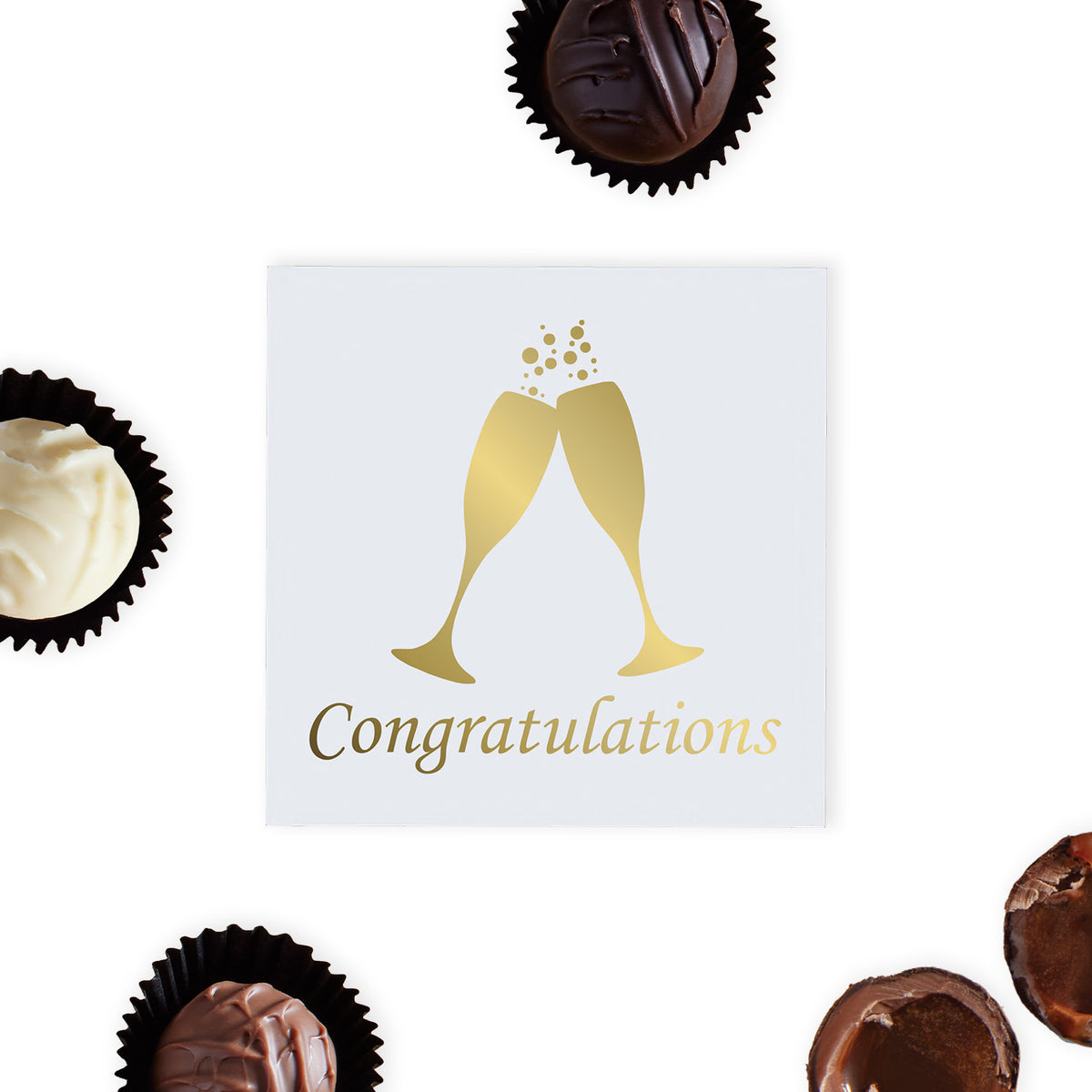 Congratulations 4 Chocolate Truffle Gift Box (46g)