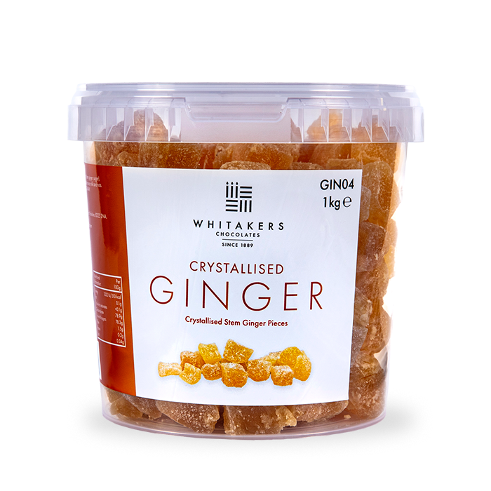 Crystallised Ginger Tub (1kg)