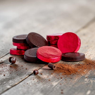 Dark Chocolate Foiled Discs (800g)