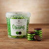 Dark Chocolate Foiled Mint Fondant Creams Tub (1kg)
