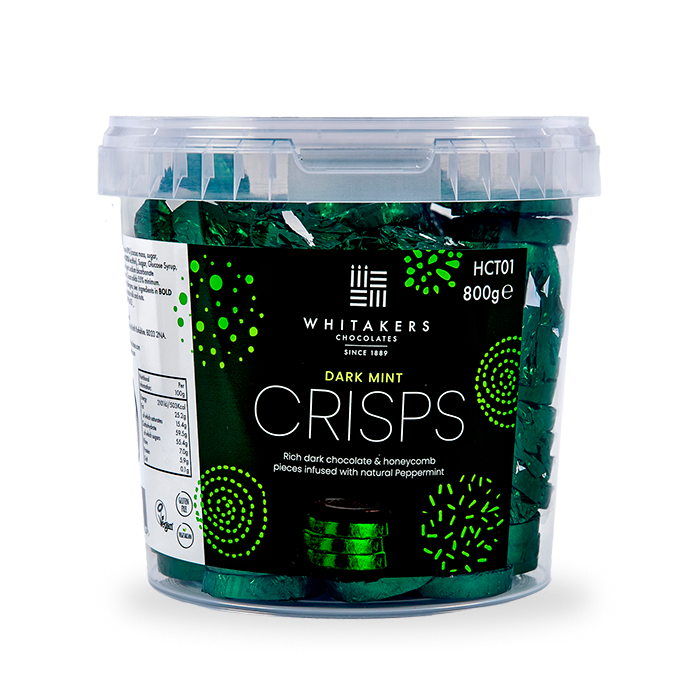 Dark Chocolate Mint Honeycomb Crisps Tub (800g)