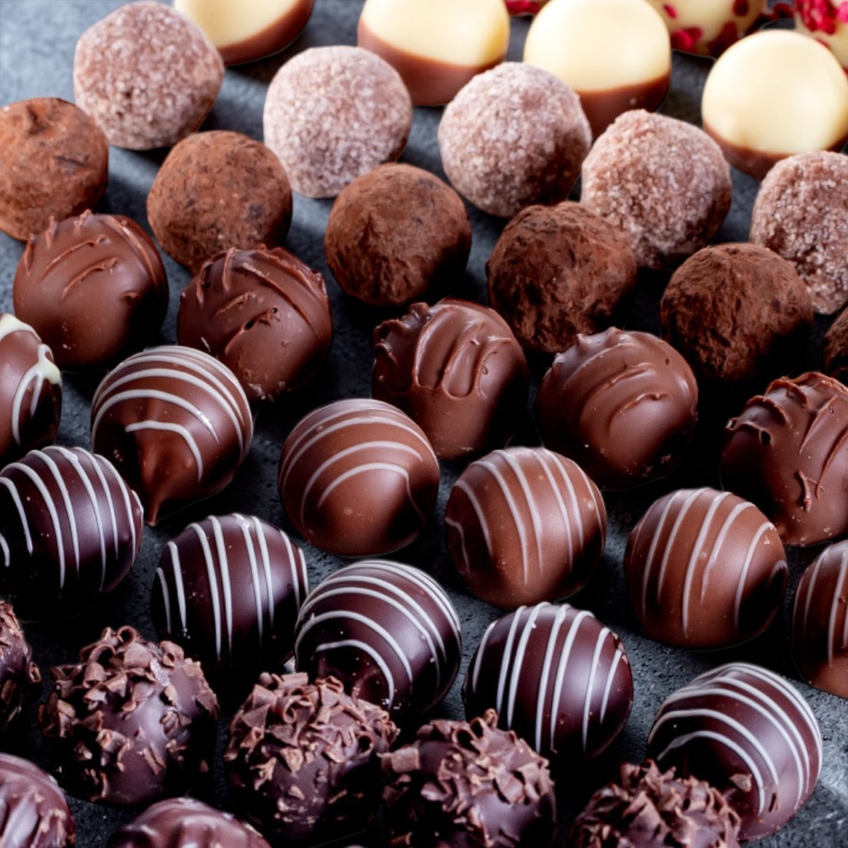 Gourmet Assorted Hand-Finished Chocolate Truffles (920g)