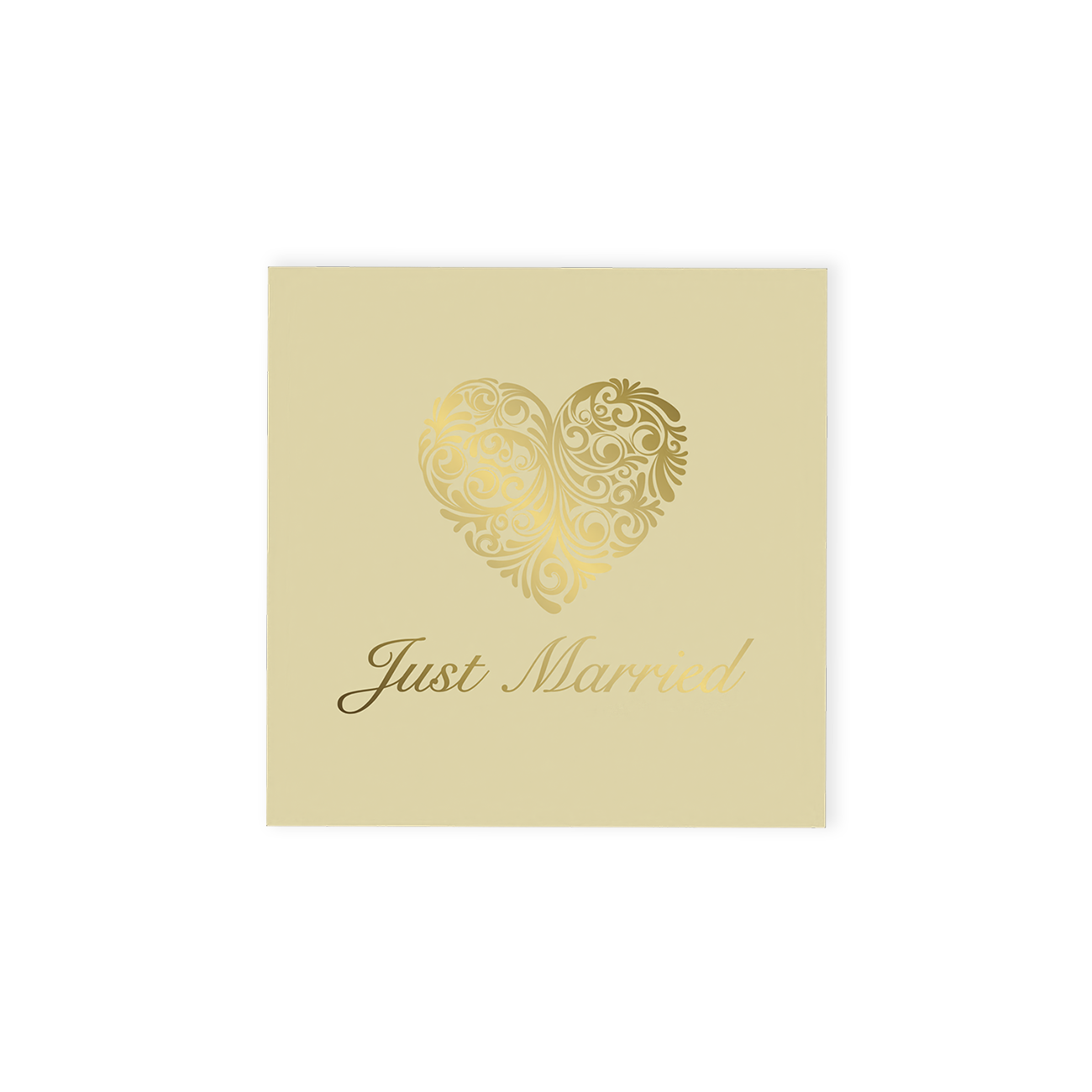 Just Married 4 Chocolate Truffle (gold) Gift Box
