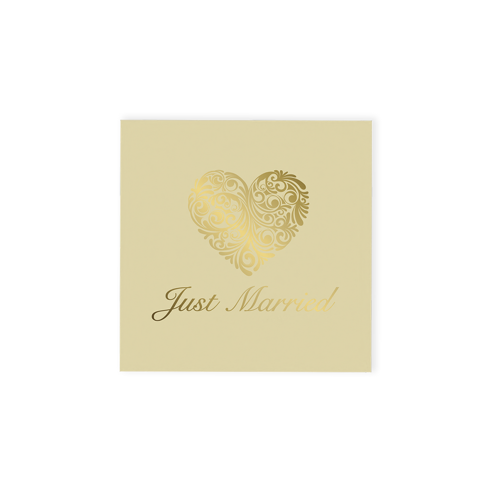 Just Married 4 Chocolate Truffle (gold) Gift Box