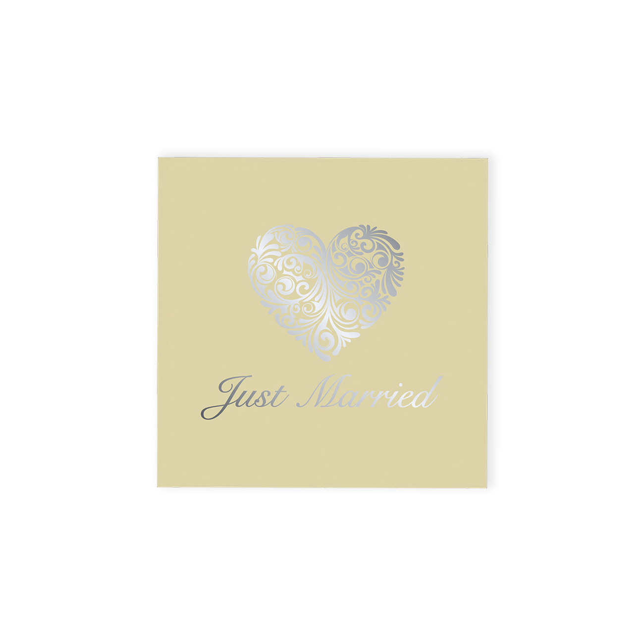 Just Married 4 Chocolate Truffle (silver) Gift Box (46g)