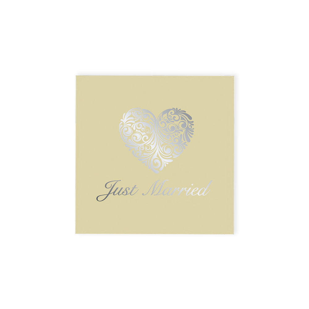 Just Married 4 Chocolate Truffle (silver) Gift Box (46g)