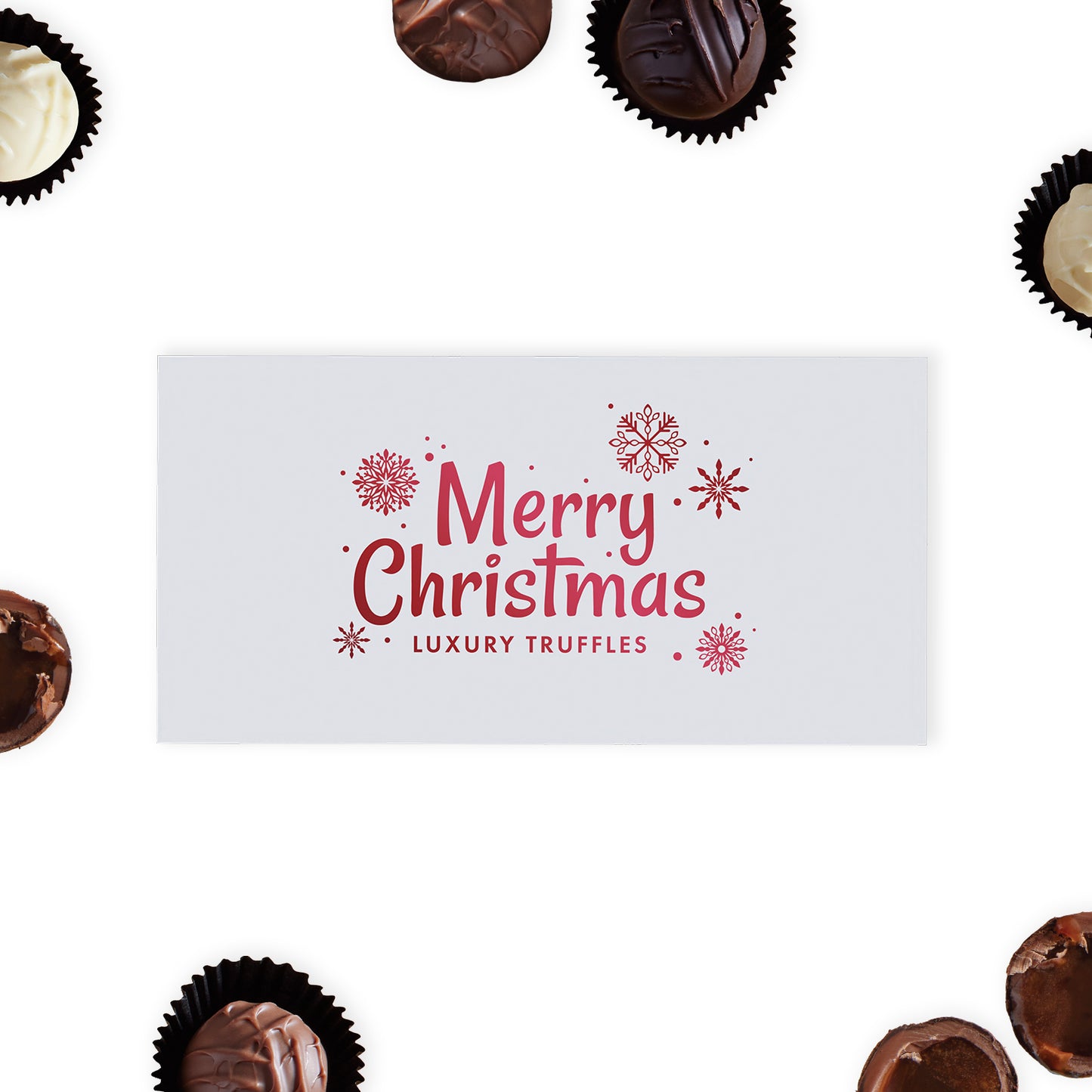 Merry Christmas 8 Chocolate Truffle Gift Box (98g)