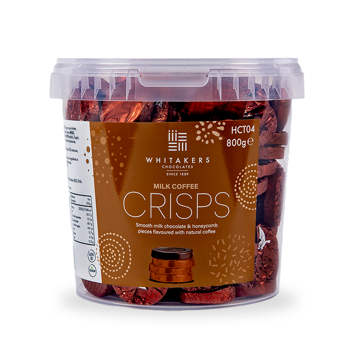 Milk Chocolate Coffee Honeycomb Crisps Tub (800g)