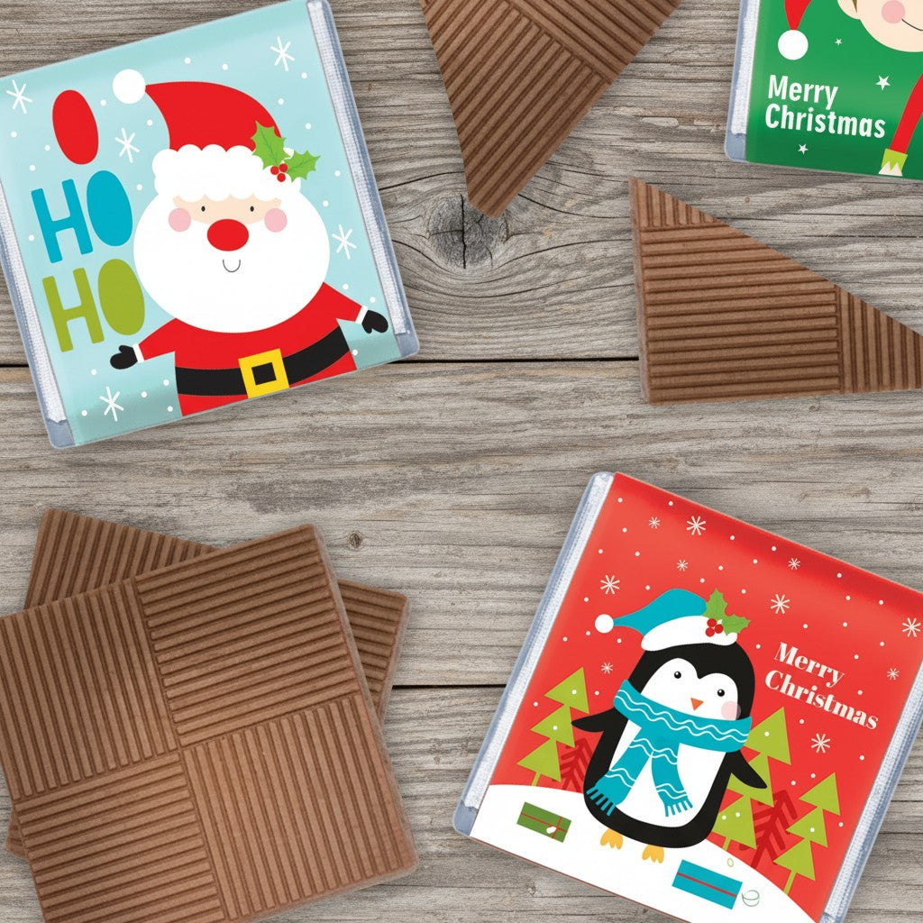 Milk chocolate 'Festive Fun' Neapolitans (750g)
