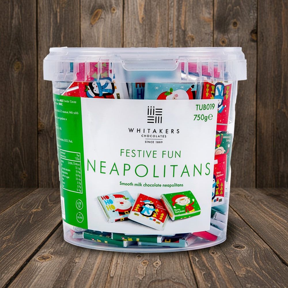 Milk chocolate 'Festive Fun' Neapolitans (750g)