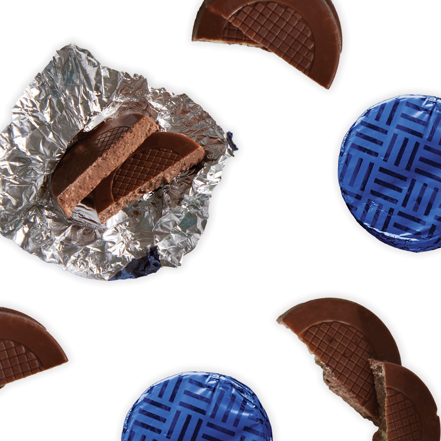 Milk Chocolate Foiled Discs (800g)