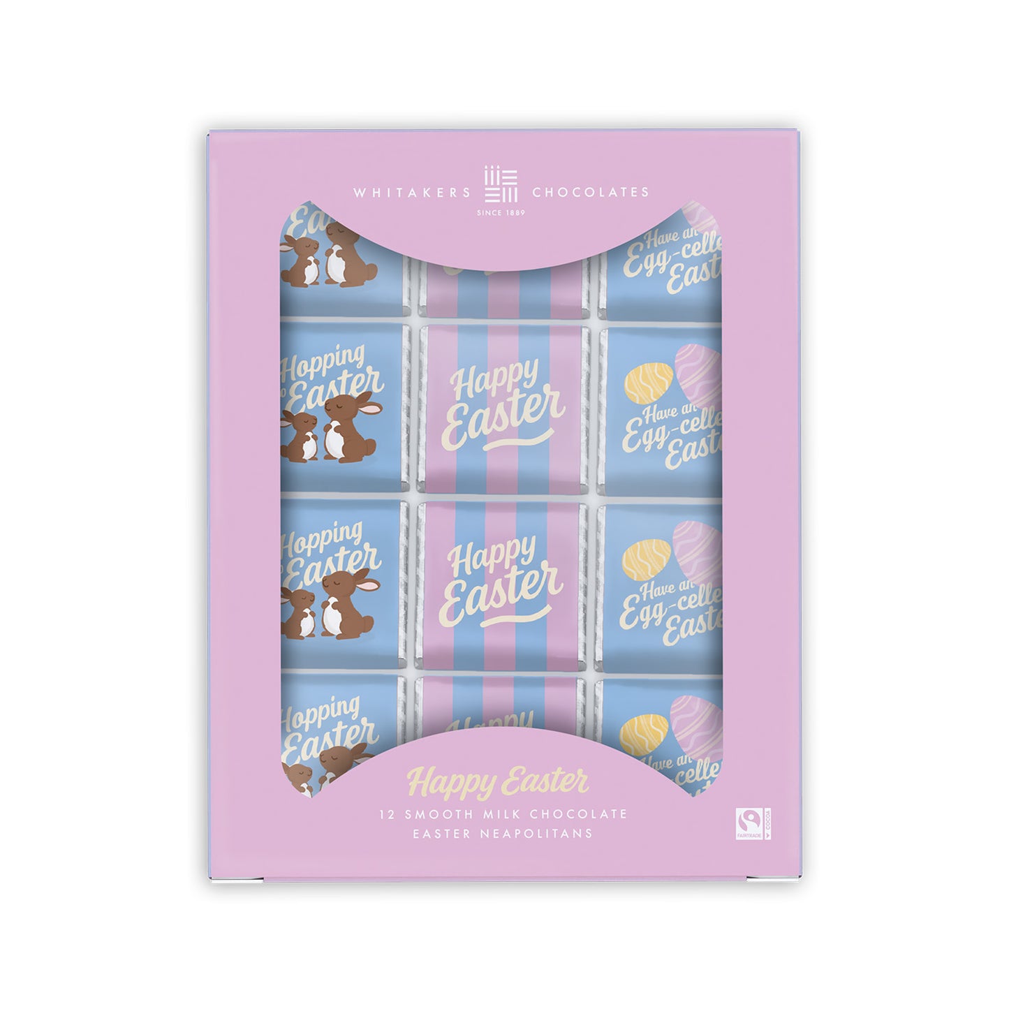 Milk chocolate 'Happy Easter' Neapolitan Gift Pack (60g)