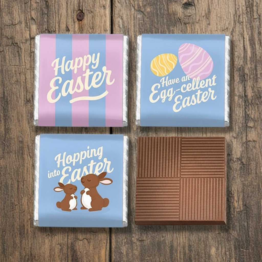 Milk chocolate 'Happy Easter' Neapolitans (750g)