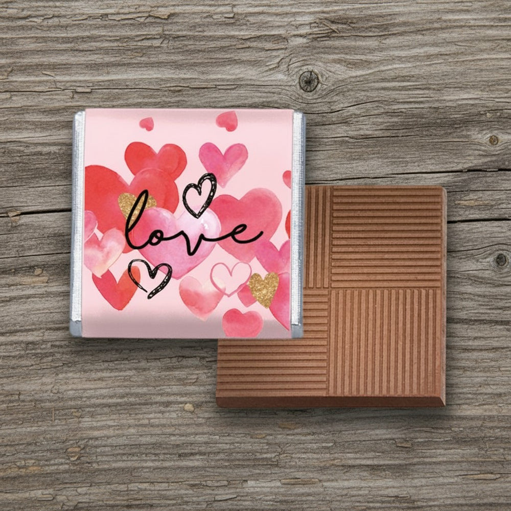 Milk chocolate 'Love Heart' Neapolitans (2kg)