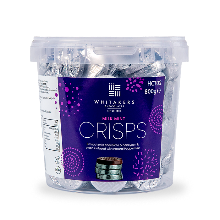 Milk Chocolate Mint Honeycomb Crisps Tub (800g)
