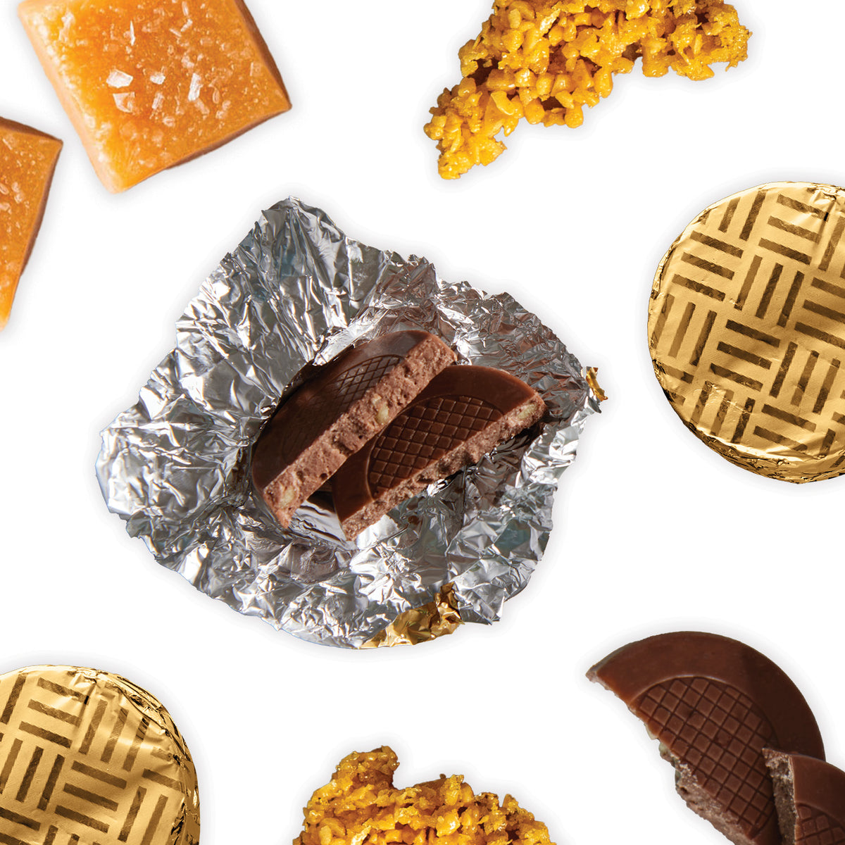 Milk Chocolate Salted Caramel Honeycomb Crisps Tub (800g)