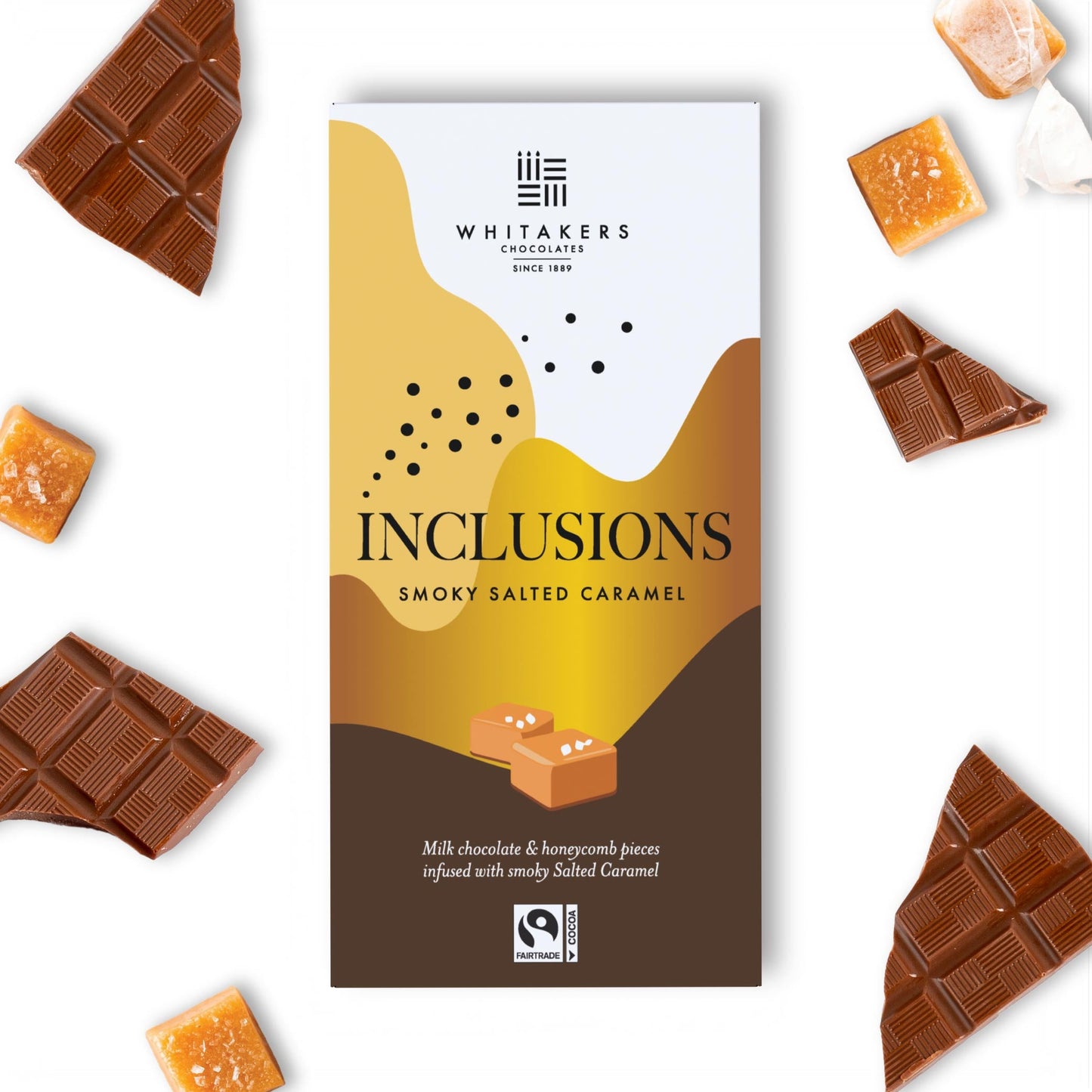 Milk Smoky Salted Caramel Chocolate Bar (90g)