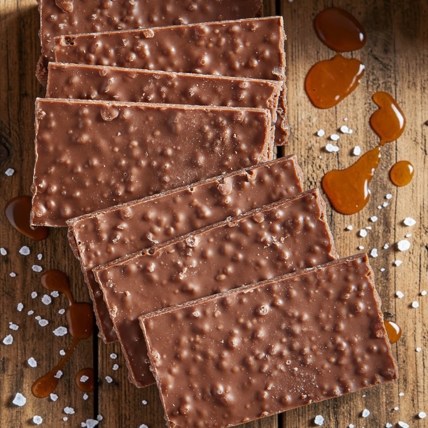 Milk Chocolate Salted Caramel Wafers