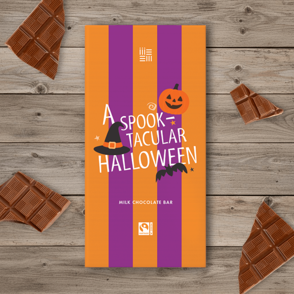 spooktacular halloween milk chocolate bar 90g