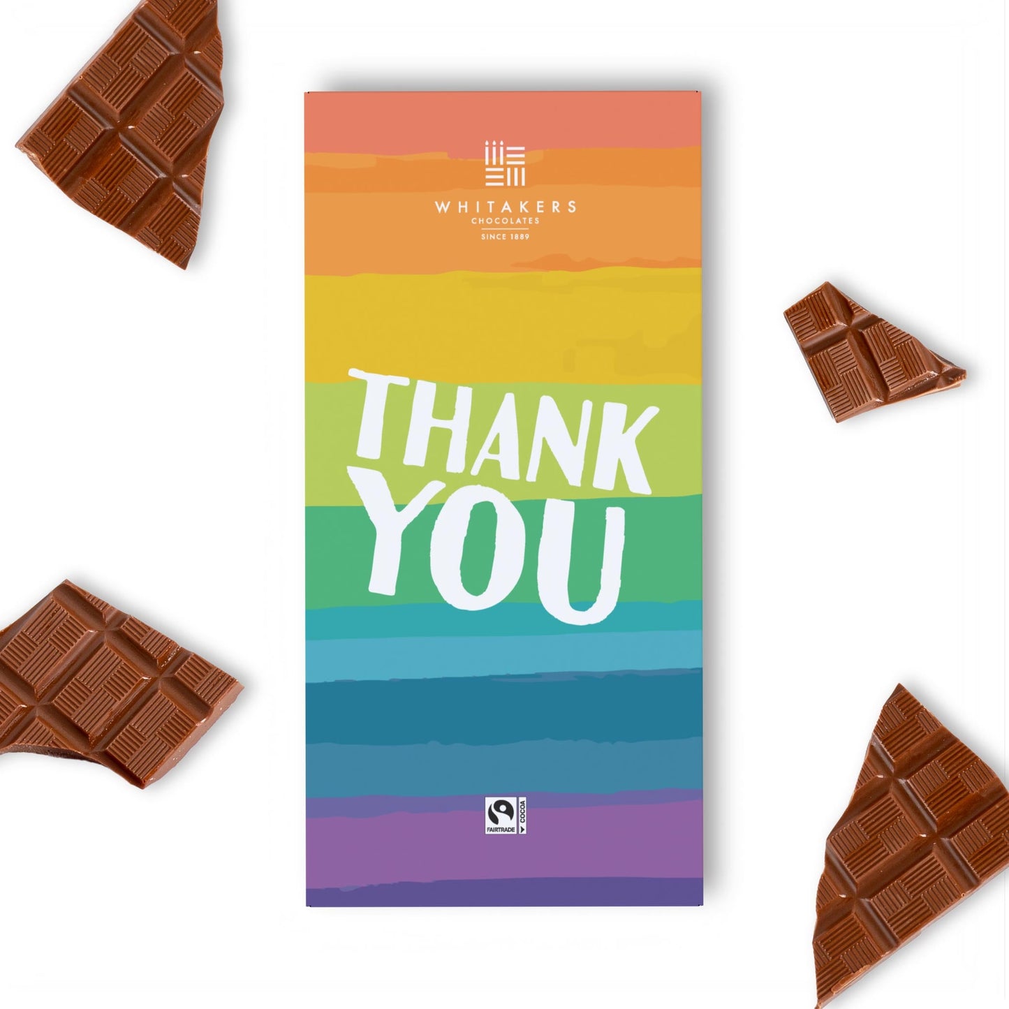Thank You (Rainbow) Milk Chocolate Bar (90g)