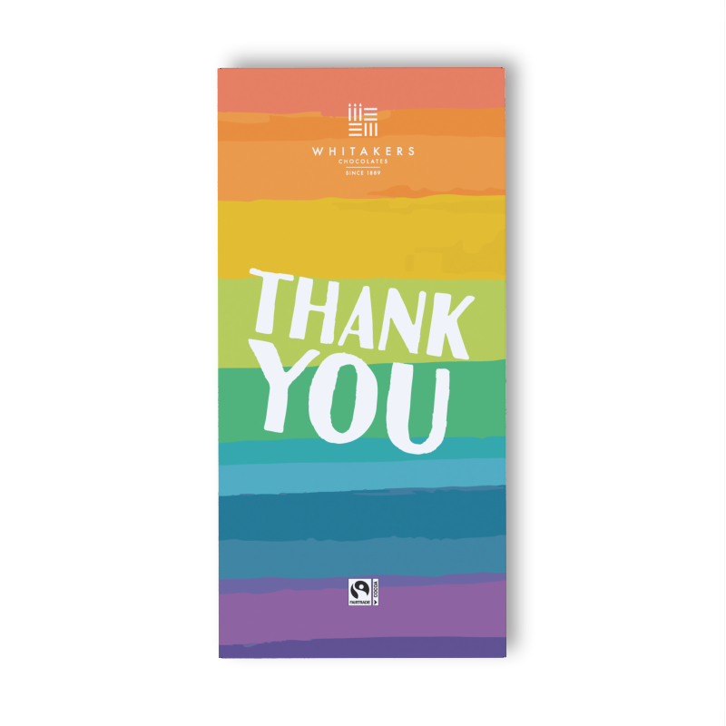 Thank You (Rainbow) Milk Chocolate Bar (90g)